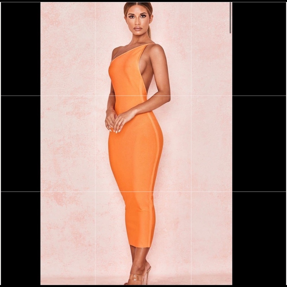 One shoulder MIDI Dress